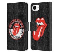 Head Case Designs Officially Licensed The Rolling Stones Established 1962 Graphics Leather Wallet Case Compatible With Apple iPhone 16e