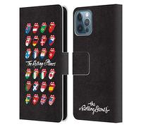 Head Case Designs Officially Licensed The Rolling Stones Flag Poster Licks Collection Leather Wallet Case Compatible With Apple iPhone 12 / iPhone 12 Pro