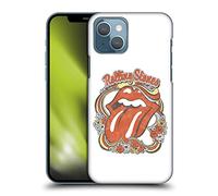 Head Case Designs Officially Licensed The Rolling Stones Flowers Tongue Graphics Hard Back Case Compatible With Apple iPhone 13