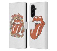 Head Case Designs Officially Licensed The Rolling Stones Flowers Tongue Graphics Leather Wallet Case Compatible With Samsung Galaxy A36 5G