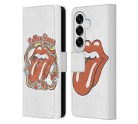 Head Case Designs Officially Licensed The Rolling Stones Flowers Tongue Graphics Leather Wallet Case Compatible With Samsung Galaxy S26