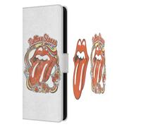 Head Case Designs Officially Licensed The Rolling Stones Flowers Tongue Graphics Leather Wallet Case Compatible With Samsung Galaxy S25 FE