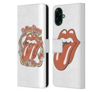 Head Case Designs Officially Licensed The Rolling Stones Flowers Tongue Graphics Leather Wallet Case Compatible With Samsung Galaxy A07