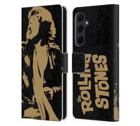 Head Case Designs Officially Licensed The Rolling Stones Grunge Mick Jagger Leather Wallet Case Compatible With Samsung Galaxy A35 5G