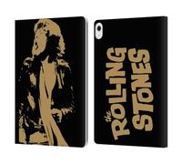 Head Case Designs Officially Licensed The Rolling Stones Grunge Mick Jagger Leather Wallet Case Compatible With Apple iPad Air 13 2024/2025