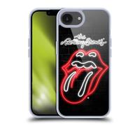 Head Case Designs Officially Licensed The Rolling Stones Neon Licks Collection Gel Case [Military Grade Protection] Compatible with Apple iPhone 16e and Compatible with MagSafe
