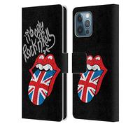 Head Case Designs Officially Licensed The Rolling Stones Only Rock And Roll Distressed Albums Leather Wallet Case Compatible With Apple iPhone 12 Pro Max