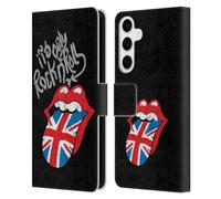 Head Case Designs Officially Licensed The Rolling Stones Only Rock And Roll Distressed Albums Leather Wallet Case Compatible With Samsung Galaxy S24+ 5G