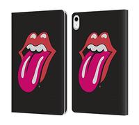 Head Case Designs Officially Licensed The Rolling Stones Pink Tongue Graphics Leather Wallet Case Compatible With Apple iPad 10.9 2022/2025
