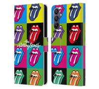 Head Case Designs Officially Licensed The Rolling Stones Pop Art 1 Licks Collection Leather Wallet Case Compatible With Samsung Galaxy A15