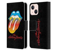 Head Case Designs Officially Licensed The Rolling Stones Rainbow Tongue Graphics Leather Wallet Case Compatible With Apple iPhone 13 Mini