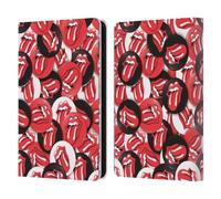 Head Case Designs Officially Licensed The Rolling Stones Tongue Classic Button Pattern Licks Collection Leather Wallet Case Compatible With Amazon Kindle 11th Gen 6in 2022