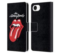 Head Case Designs Officially Licensed The Rolling Stones Tongue Classic Key Art Leather Wallet Case Compatible With Apple iPhone 16e / iPhone 17e