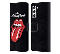 Head Case Designs Officially Licensed The Rolling Stones Tongue Classic Key Art Leather Wallet Case Compatible With Samsung Galaxy S21+ 5G