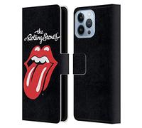 Head Case Designs Officially Licensed The Rolling Stones Tongue Classic Key Art Leather Wallet Case Compatible With Apple iPhone 13 Pro Max