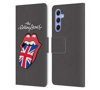 Head Case Designs Officially Licensed The Rolling Stones United Kingdom International Licks 1 Leather Wallet Case Compatible With Samsung Galaxy A34 5G