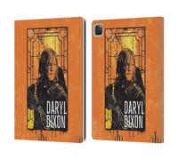 Head Case Designs Officially Licensed The Walking Dead: Daryl Dixon Character Art Graphics Leather Wallet Case Compatible With Apple iPad Pro 12.9 2020/2021/2022