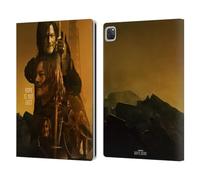 Head Case Designs Officially Licensed The Walking Dead: Daryl Dixon Double Exposure Key Art Leather Wallet Case Compatible With Apple iPad Pro 12.9 2020/2021/2022