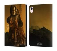 Head Case Designs Officially Licensed The Walking Dead: Daryl Dixon Double Exposure Key Art Leather Wallet Case Compatible With Apple iPad mini (2021/2024)