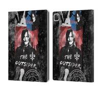 Head Case Designs Officially Licensed The Walking Dead: Daryl Dixon The Outsider Graphics Leather Wallet Case Compatible With Apple iPad Pro 12.9 2020/2021/2022