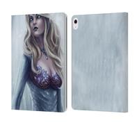 Head Case Designs Officially Licensed Tiffany Tito Toland-Scott Winter Forest Queen Christmas Art Leather Wallet Case Compatible With Apple iPad Air 13 2024/2025
