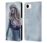 Head Case Designs Officially Licensed Tiffany Tito Toland-Scott Winter Forest Queen Christmas Art Leather Wallet Case Compatible With Apple iPhone 16e