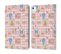 Head Case Designs Officially Licensed Tom and Jerry Baking Pattern Gokko Graphics Leather Wallet Case Compatible With Apple iPad Air 11 2020/2022/2024/2025