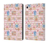 Head Case Designs Officially Licensed Tom and Jerry Baking Pattern Gokko Graphics Leather Wallet Case Compatible With Apple iPad mini (2021/2024)