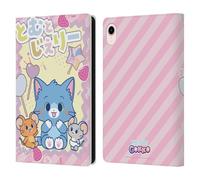 Head Case Designs Officially Licensed Tom and Jerry Character Art Gokko Graphics Leather Wallet Case Compatible With Apple iPad mini (2021/2024)