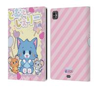 Head Case Designs Officially Licensed Tom and Jerry Character Art Gokko Graphics Leather Wallet Case Compatible With Apple iPad Pro 11 M4/M5 2024/2025