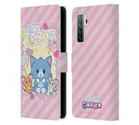Head Case Designs Officially Licensed Tom and Jerry Character Art Gokko Graphics Leather Wallet Case Compatible With Huawei Nova 7 SE/P40 Lite 5G