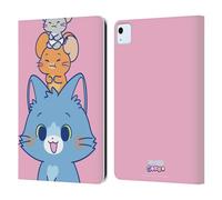 Head Case Designs Officially Licensed Tom and Jerry Characters Gokko Graphics Leather Wallet Case Compatible With Apple iPad Air 11 2020/2022/2024/2025