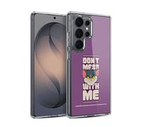 Head Case Designs Officially Licensed Tom and Jerry Don't Mess With Me Typography Art Gel Case [Military Grade Protection] Compatible with Samsung Galaxy S26 Ultra and Compatible with MagSafe