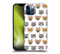 Head Case Designs Officially Licensed Tom and Jerry Expressions Patterns Hard Back Case Compatible With Apple iPhone 12 Pro Max