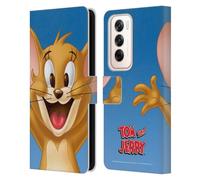 Head Case Designs Officially Licensed Tom and Jerry Jerry Full Face Leather Wallet Case Compatible With OPPO Reno12 5G