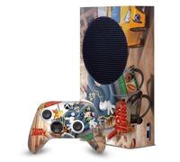 Head Case Designs Officially Licensed Tom And Jerry Movie (2021) Real World New Twist Graphics Game Console Wrap and Controller Skin Compatible With Xbox Series S Console & Controller Bundle