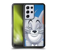 Head Case Designs Officially Licensed Tom and Jerry Nibbles Full Face Ultra-Armoured Shockproof Case [Military Grade Protection] Compatible With Samsung Galaxy S21 Ultra 5G