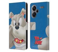 Head Case Designs Officially Licensed Tom and Jerry Spike Full Face Leather Book Wallet Case Cover Compatible With Xiaomi Redmi Note 13 Pro Plus 5G