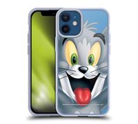 Head Case Designs Officially Licensed Tom and Jerry Tom Full Face Soft Gel Case Compatible With Apple iPhone 12 Mini