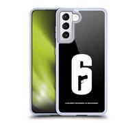Head Case Designs Officially Licensed Tom Clancy's Rainbow Six Siege Black And White Logos Gel Case [Military Grade Protection] Compatible with Samsung Galaxy S21 5G and Compatible with MagSafe