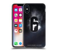 Head Case Designs Officially Licensed Tom Clancy's Rainbow Six Siege Glow Logos Gel Case [Military Grade Protection] Compatible with Apple iPhone X/iPhone XS and Compatible with MagSafe