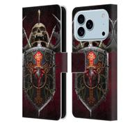 Head Case Designs Officially Licensed Tom Wood Dragon Shield Fantasy Leather Wallet Case Compatible With Apple iPhone 17 Pro