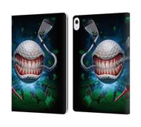 Head Case Designs Officially Licensed Tom Wood Golf Ball Monsters Leather Wallet Case Compatible With Apple iPad Air 13 2024/2025