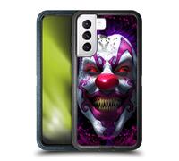 Head Case Designs Officially Licensed Tom Wood Keep Smiling Clown Horror Ultra-Armoured Shockproof Case [Military Grade Protection] Compatible With Samsung Galaxy S21 5G