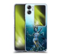 Head Case Designs Officially Licensed Tom Wood Mermaid Hunt Fantasy Soft Gel Case Compatible With Oppo Find N2 Flip