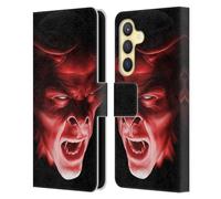Head Case Designs Officially Licensed Tom Wood Shadow Demon Horror Leather Wallet Case Compatible With Samsung Galaxy S24 5G