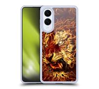 Head Case Designs Officially Licensed Tom Wood Tiger Fire Creatures Gel Case [Military Grade Protection] Compatible With Samsung Galaxy S25 Edge