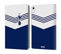 Head Case Designs Officially Licensed Tottenham Hotspur F.C. 1978 Stripes Badge Leather Wallet Case Compatible With Apple iPad 10.9 2022/2025