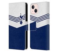 Head Case Designs Officially Licensed Tottenham Hotspur F.C. 1978 Stripes Badge Leather Wallet Case Compatible With Apple iPhone 13