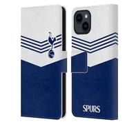 Head Case Designs Officially Licensed Tottenham Hotspur F.C. 1978 Stripes Badge Leather Wallet Case Compatible With Apple iPhone 15